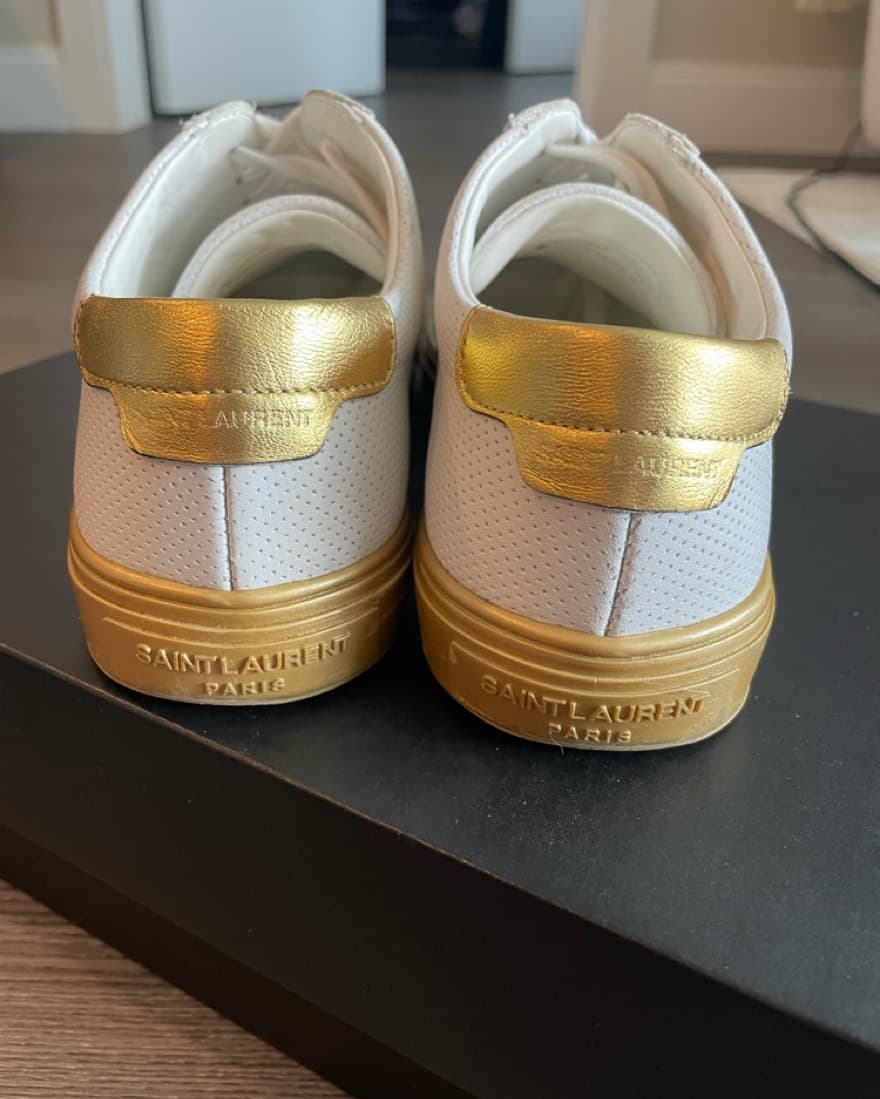 Saint Laurent - Andy Leather Sneakers  - Image 4
