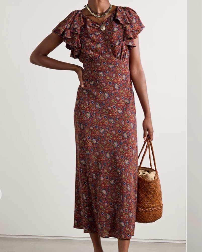 Doen Beatriz Floral Silk Maxi Dress - Image 5