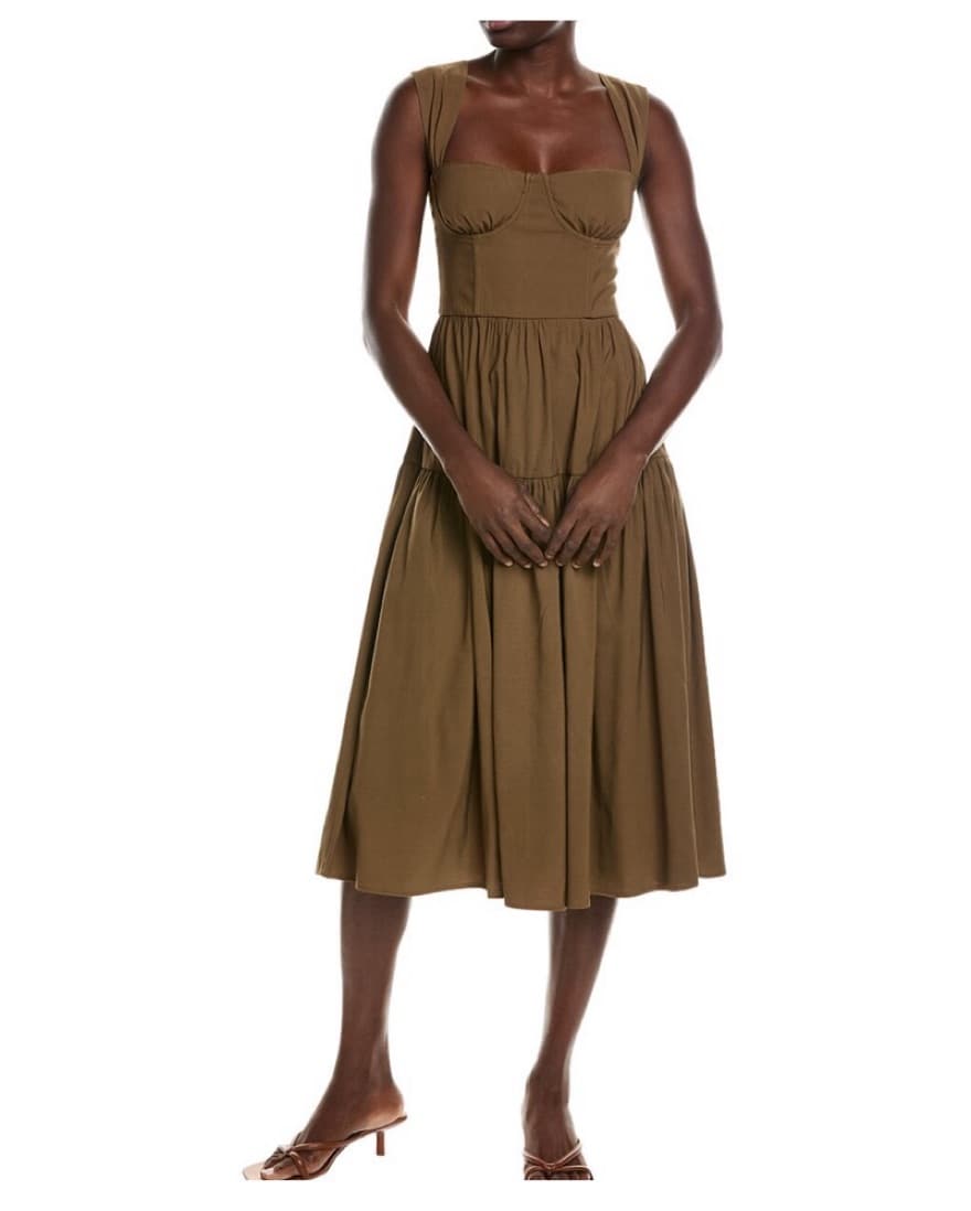 WeWoreWhat Linen Midi Dress - Image 2