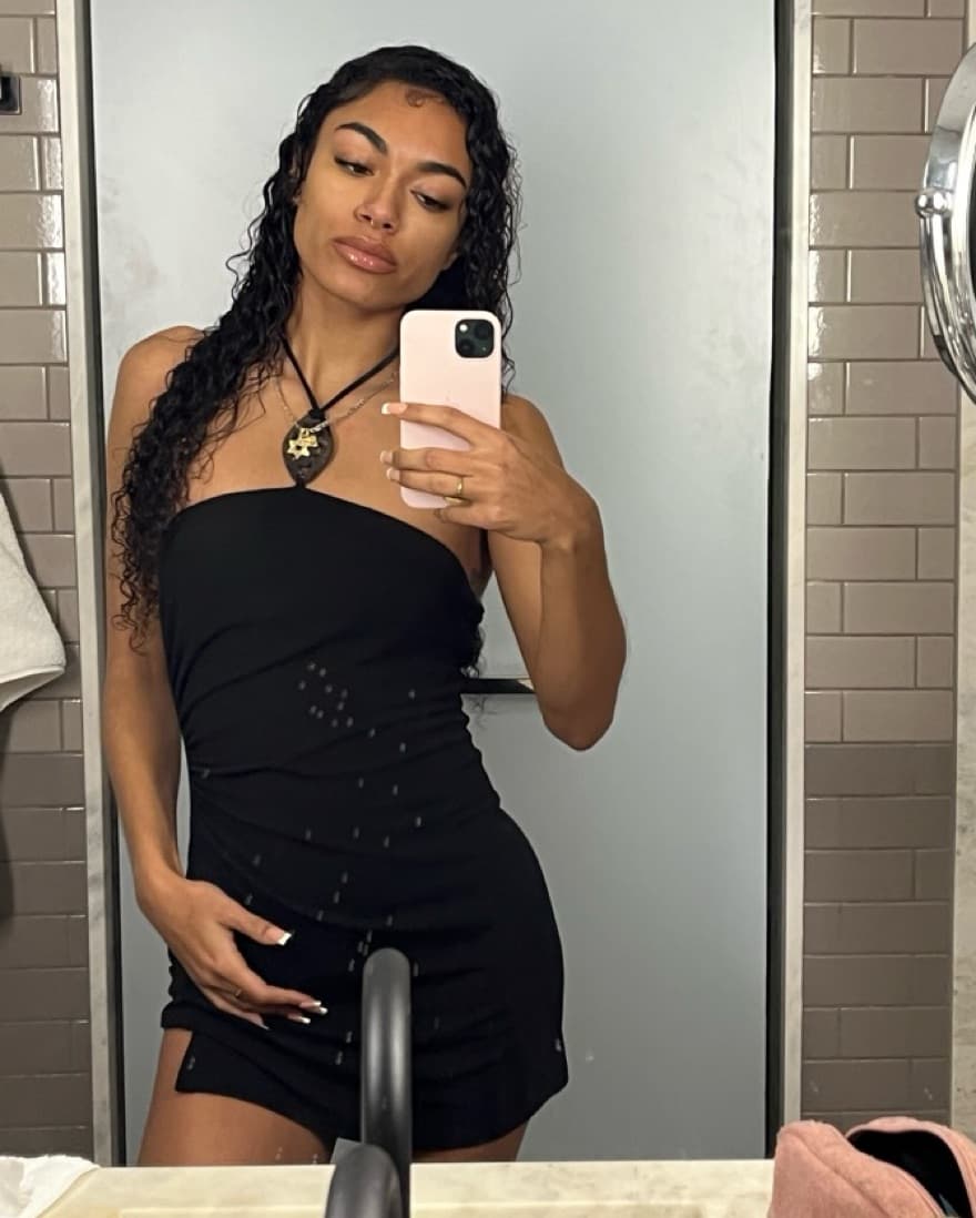 Strappy Black Mini Dress - Image 1