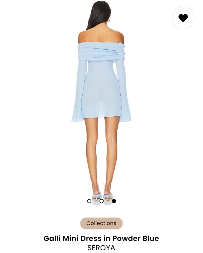 Blue Mini Dress - Image 2