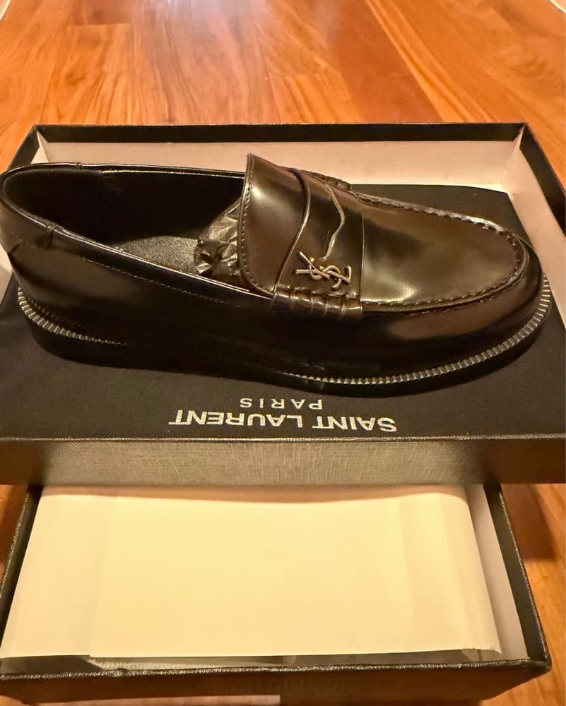YSL Inspired Black Loafers 38 - Image 1