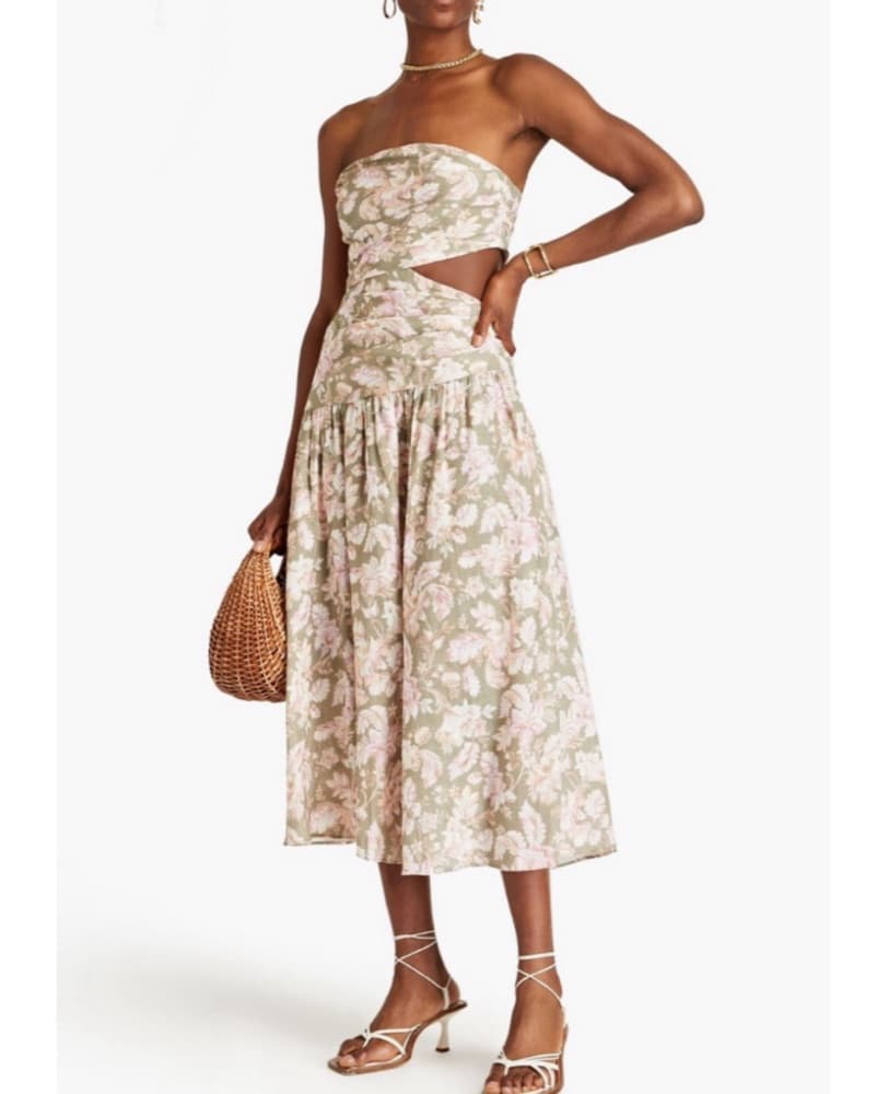 Zimmermann Floral Print Linen Dress - Image 1
