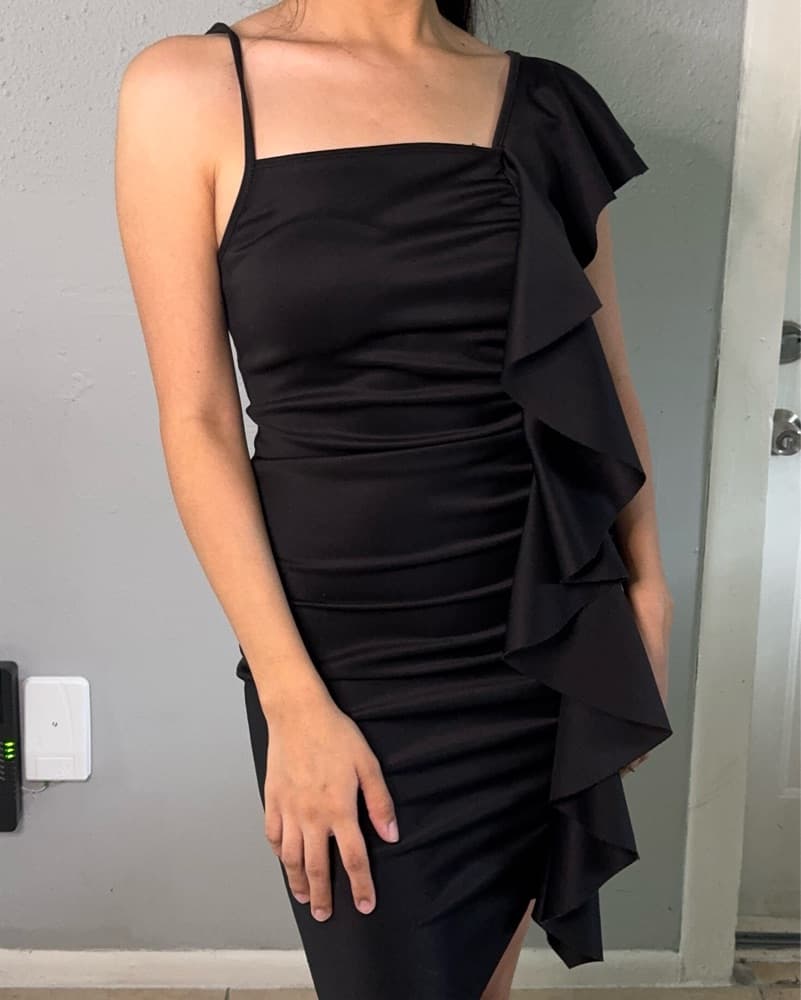 Black Ruffle Dress  - Image 5
