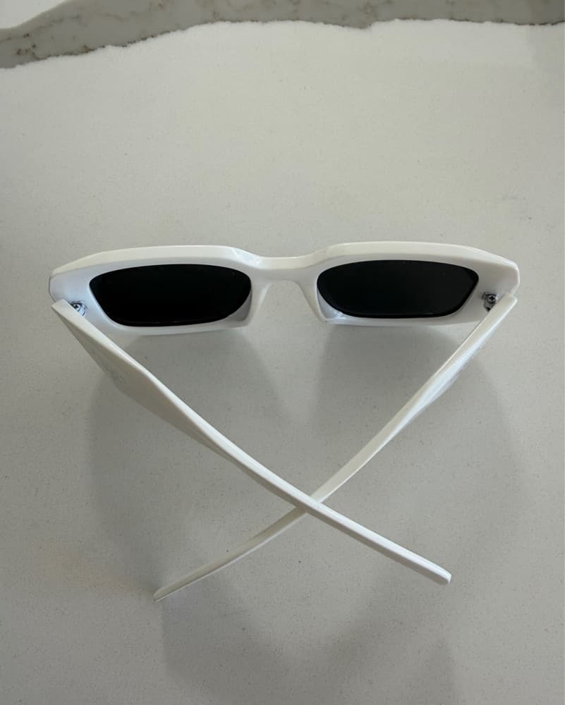 White Prada Sunglasses Dupe - Image 6