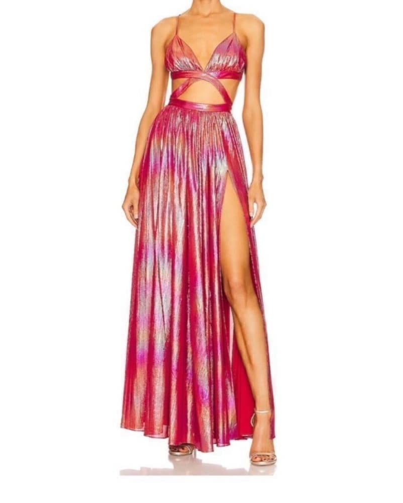 Retrofete Jett Dress Orange Ombre - Image 1