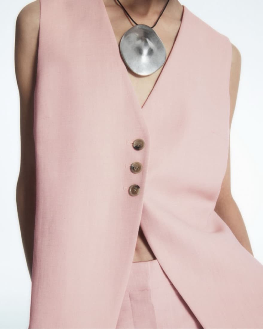 COS Pink Vest Skirt Set - Image 1