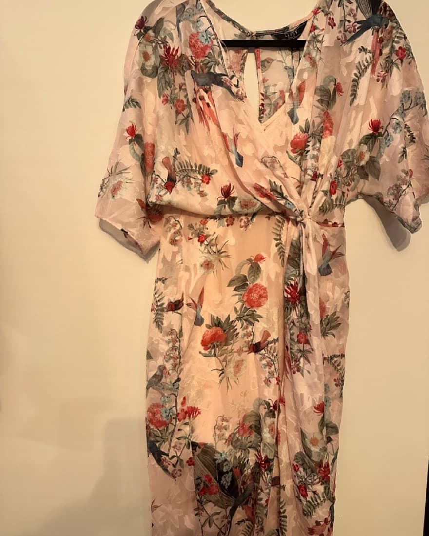 NWT floral Pink Midi Dress  - Image 1