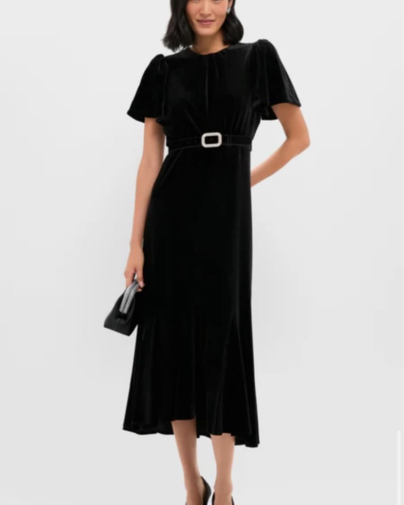 Black Velvet Dress - Image 3