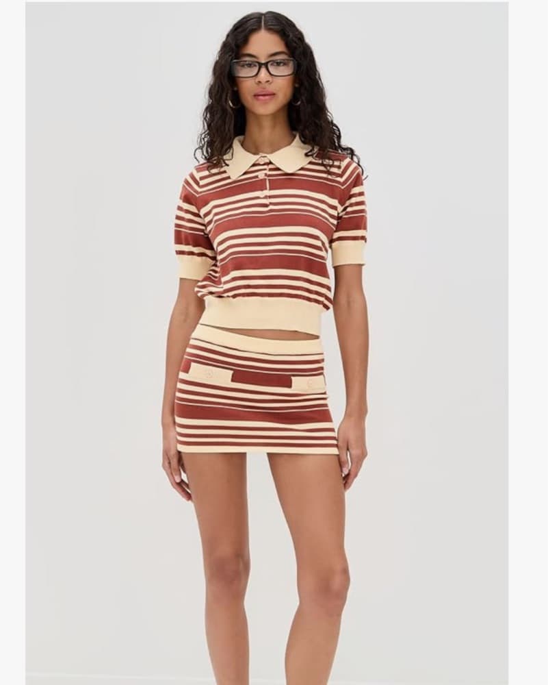 Knit Polo and Skirt Set - Image 4