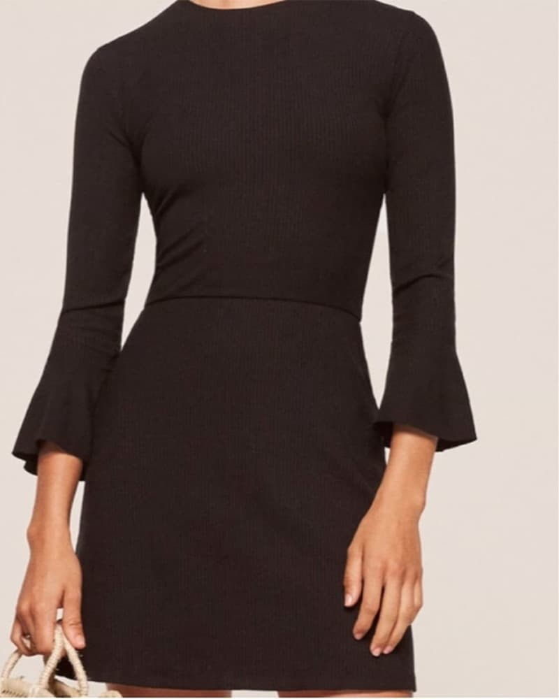 Reformation Ribbed Knit Mini Dress - Image 3