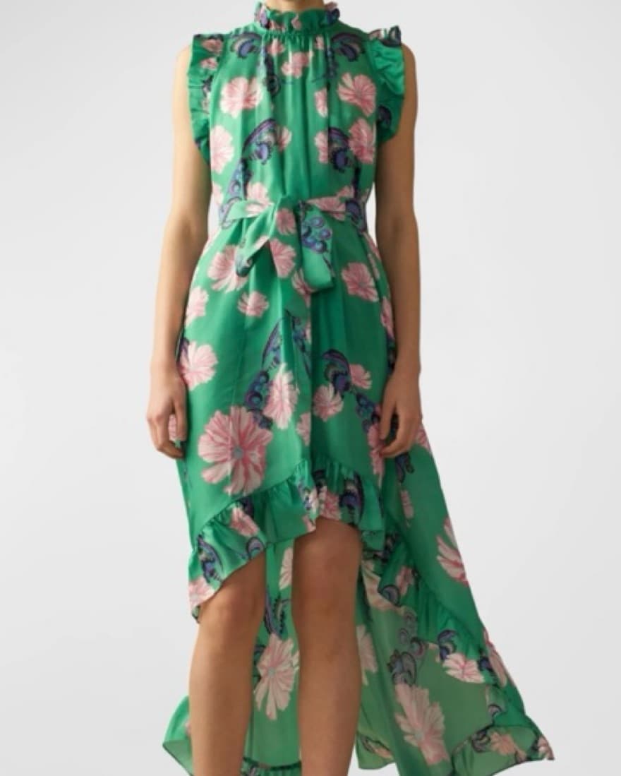 Cynthia Rowley High-Law Floral-Print Ruf - Image 1