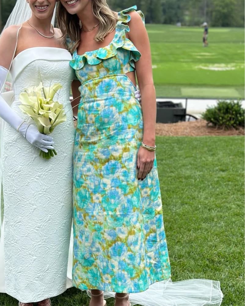 Zimmerman Ruffled Floral Linen Dress - Image 2