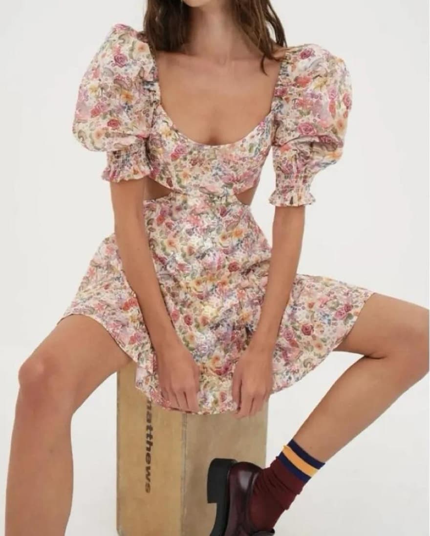 For Love & Lemons Arya Mini Dress for Wo - Image 1