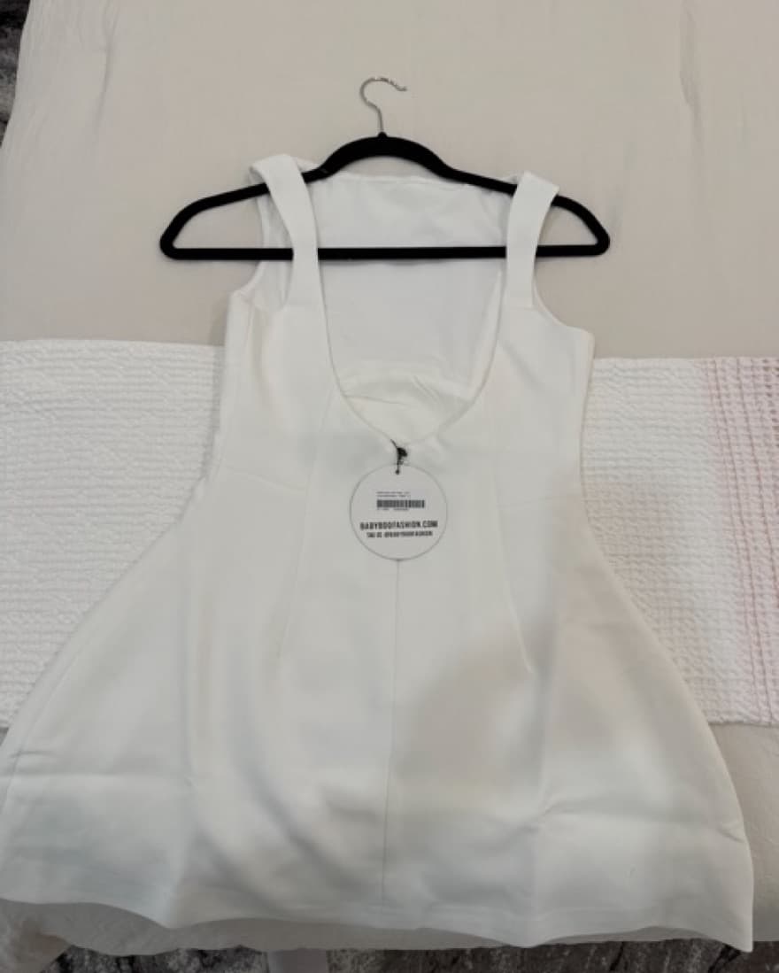 Babyboo White Cocktail Dress - Image 4