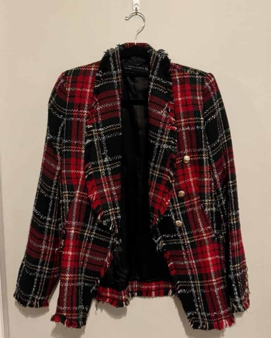 ZARA TARTAN BLAZER - Image 3