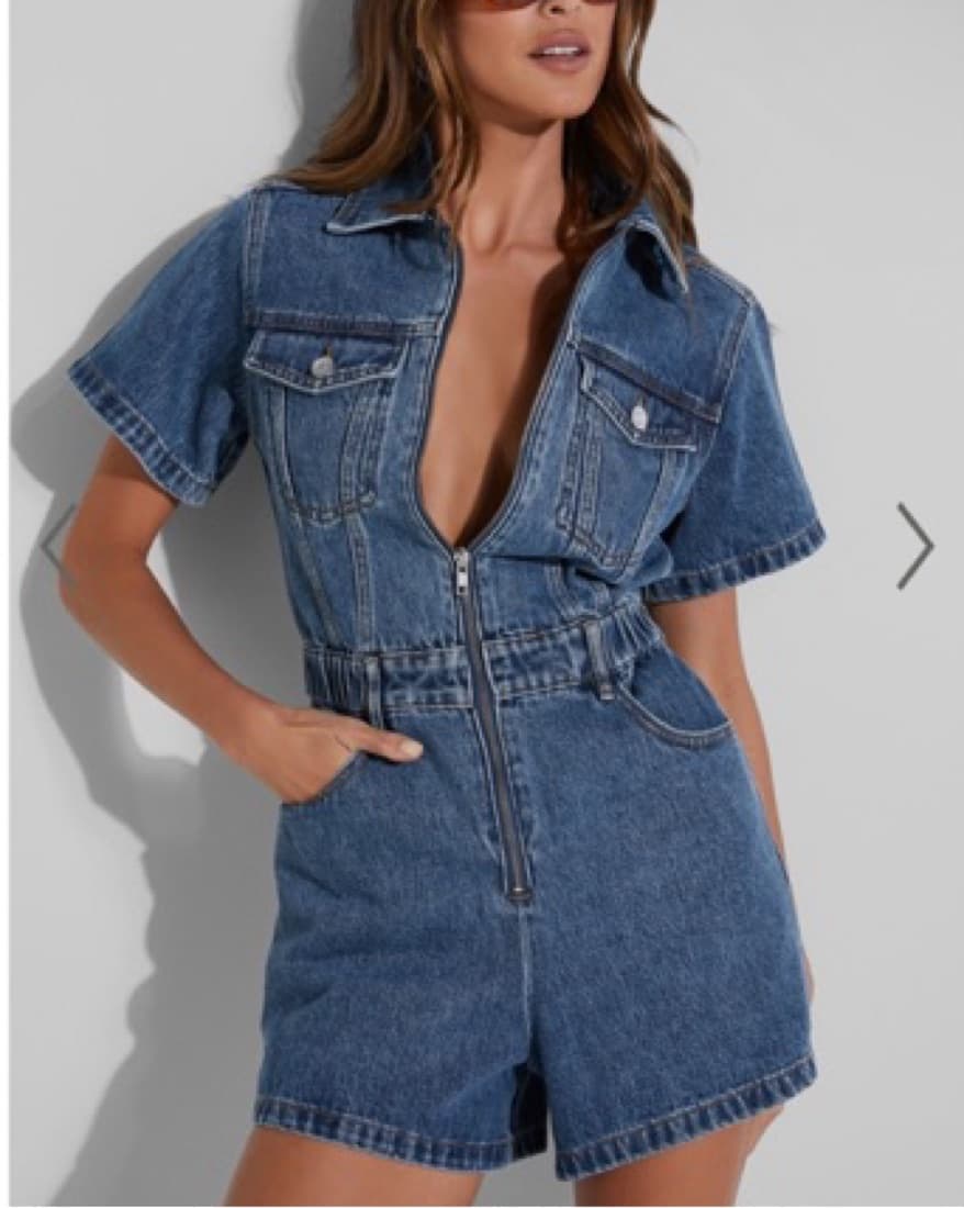 MAURIEL PLAYSUIT - RECYCLED COTTON UTILI - Image 3