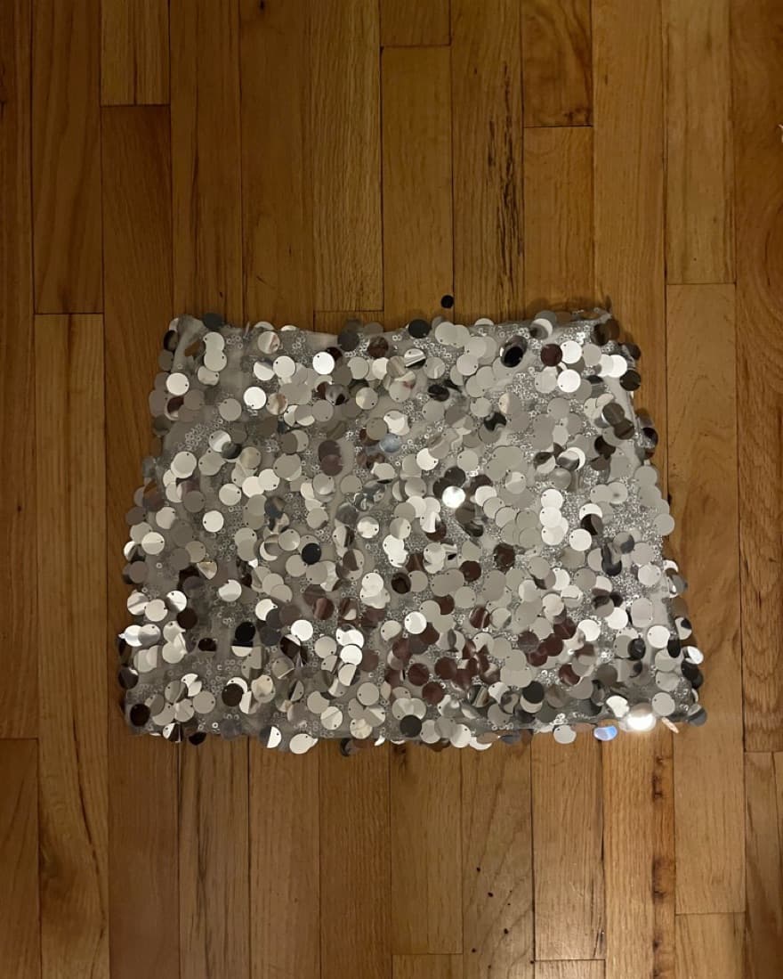 Sequin Low Rise Mini Skirt - Image 4