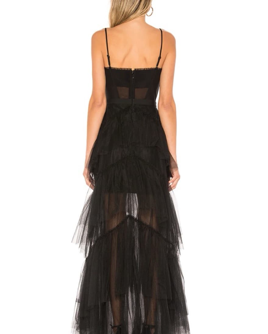 BCBGMAXAZRIA Corset Tulle Gown - Image 2
