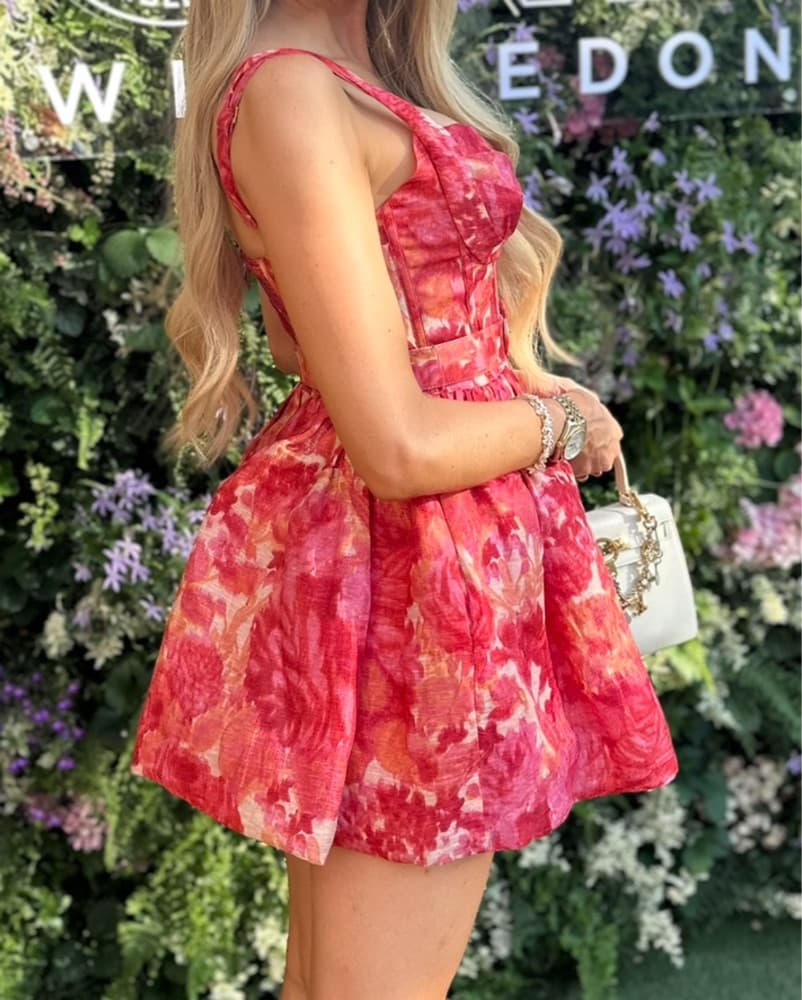 Zimmermann Red Floral Dress - Image 5