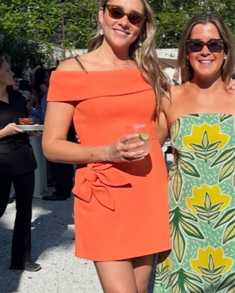 Rebecca Valence Orange Mini Dress - Image 2