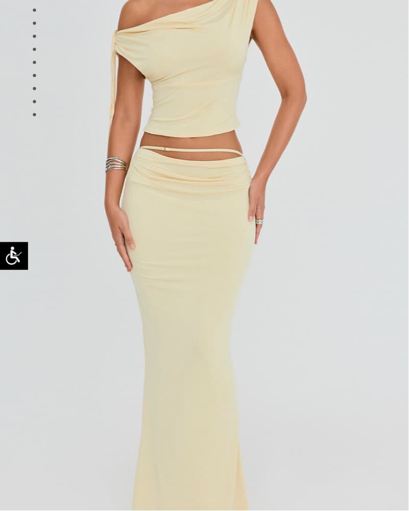 Mistress Roc Butter Yellow Two Piece Set - Image 2