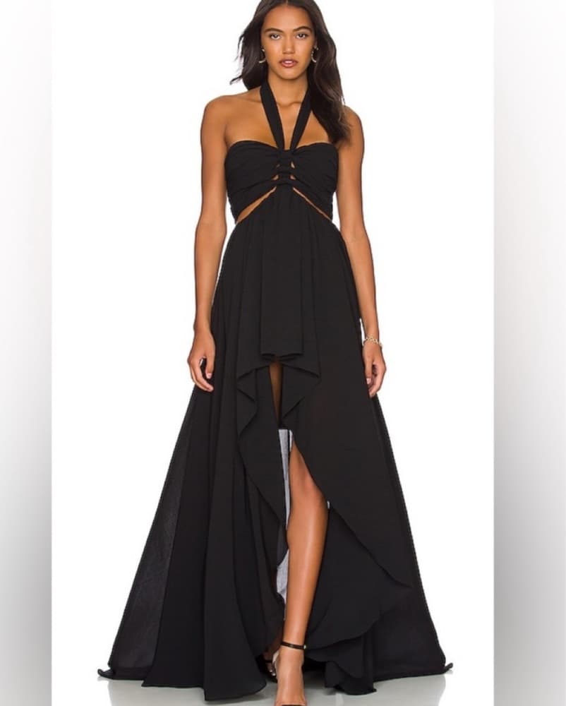 Elegant Halter Maxi Dress - Image 1