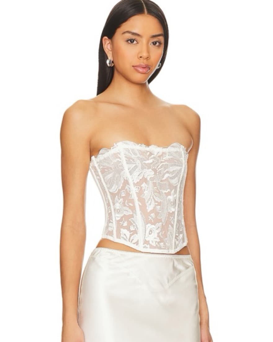 White Lace Corset - Image 2