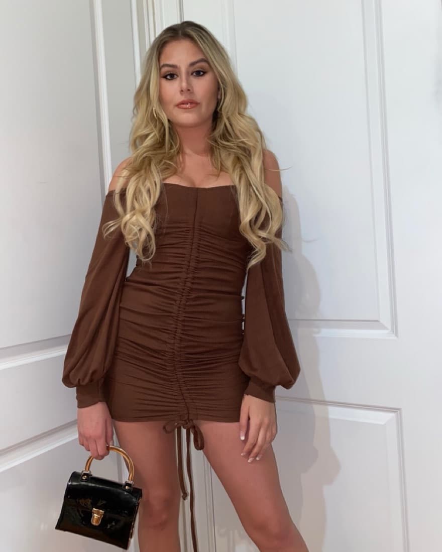 Brown PLT Dress  - Image 1