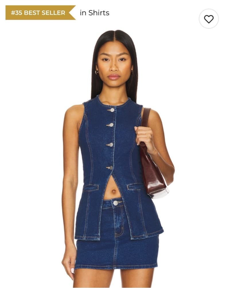 Maeve Set Dark Wash Denim  - Image 4