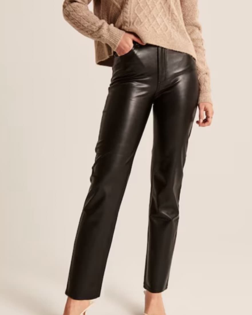 Abercrombie & Fitch Vegan Leather Pant - Image 1