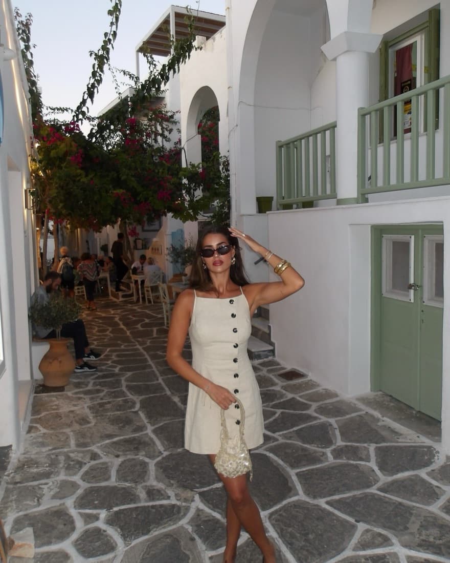SNDYS Allegra Linen Mini Dress  - Image 1