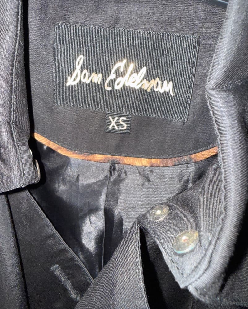 Sam Edelman Black Studded Trench Coat - Image 3