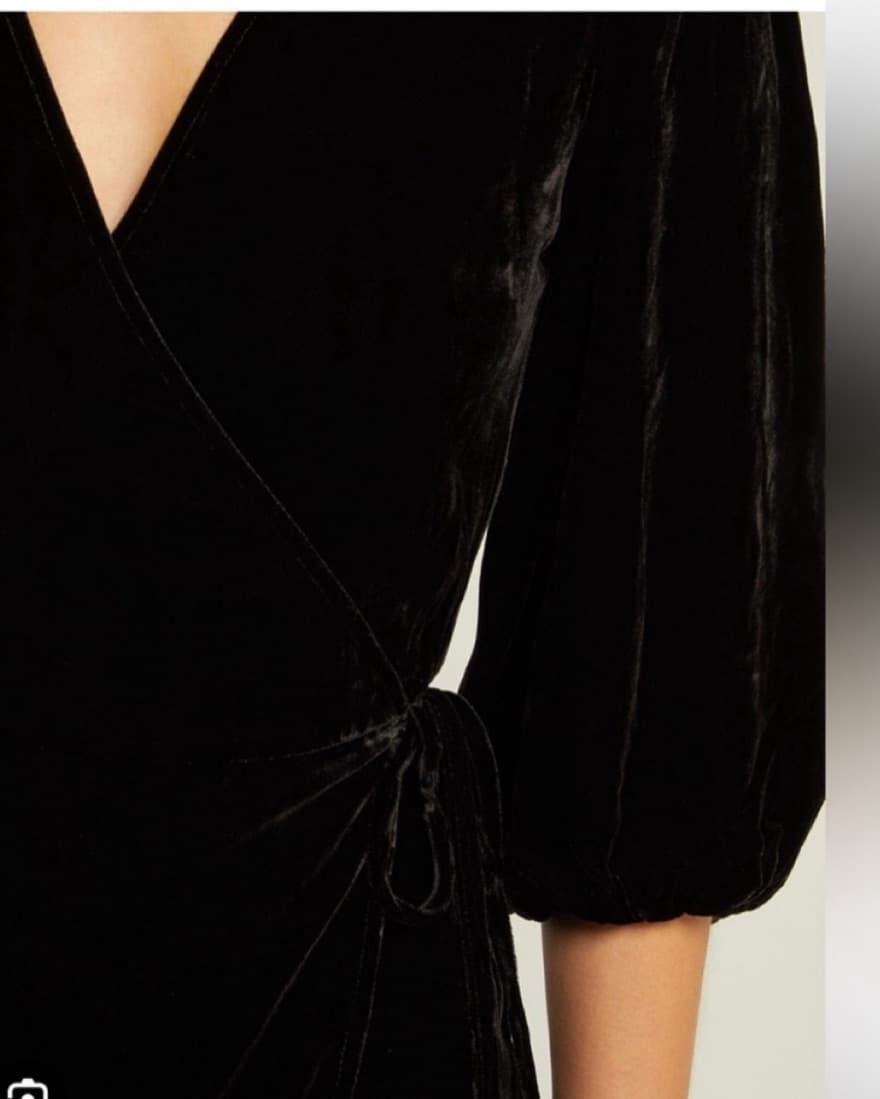 Ganni Velvet Aldine Wrap Dress - Image 3