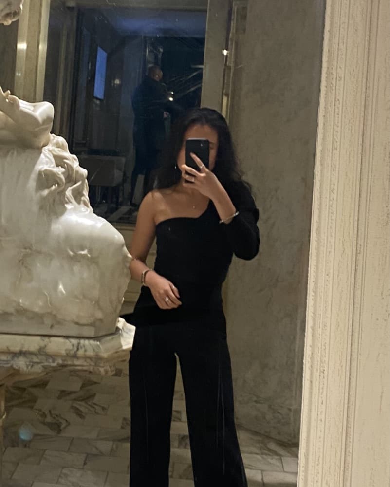 zara one shoulder long sleeve top  - Image 2
