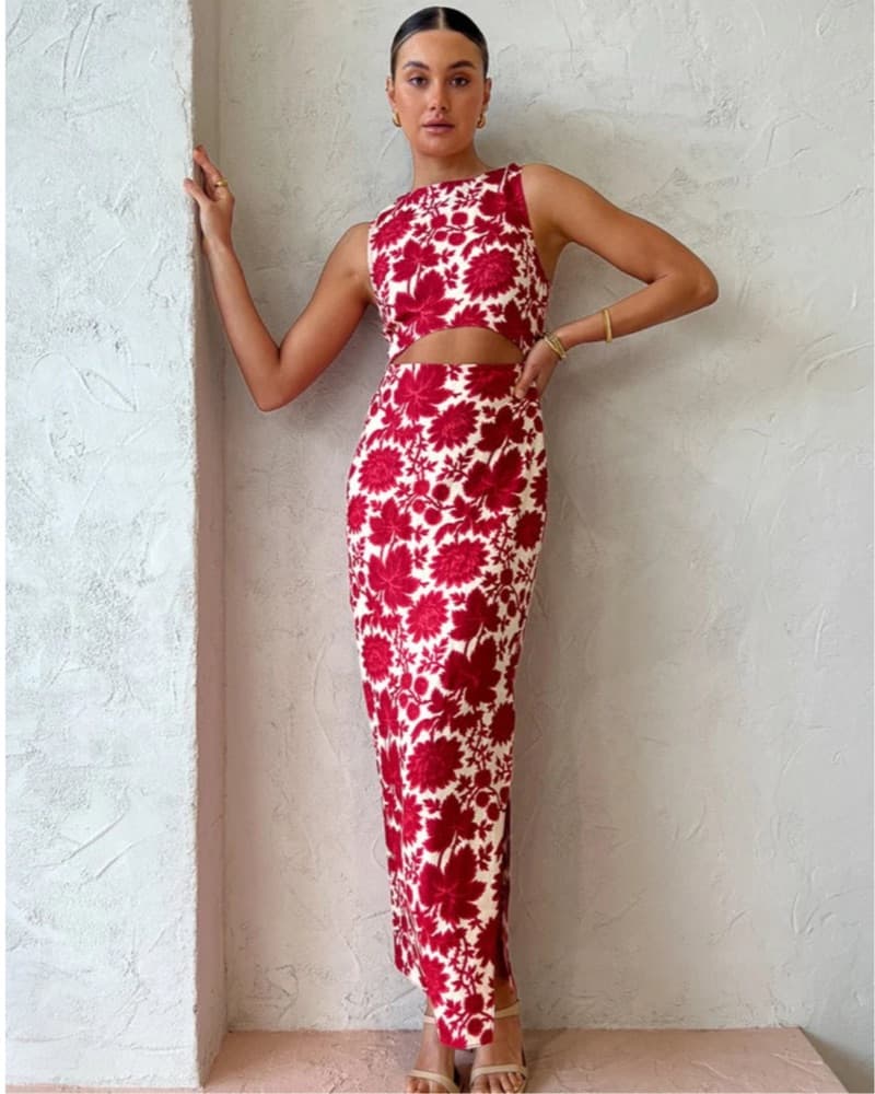 Sir The Label Cinta Cut Out Midi Dress - Image 1