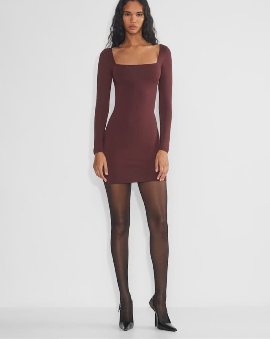 Aritzia Brown Babton Dress - Image 2