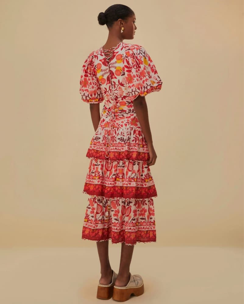 Farm Rio Orchard Short Sleeve Dress - Image 2