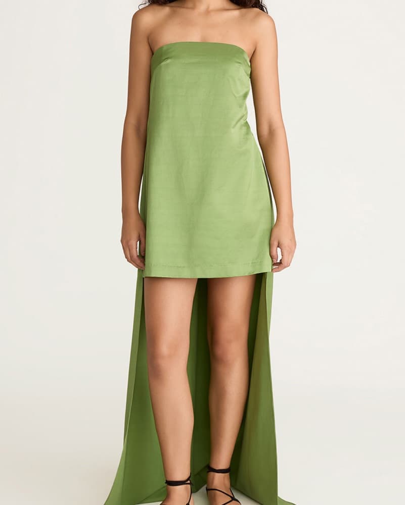Rebecca Taylor Green mini dress  - Image 5