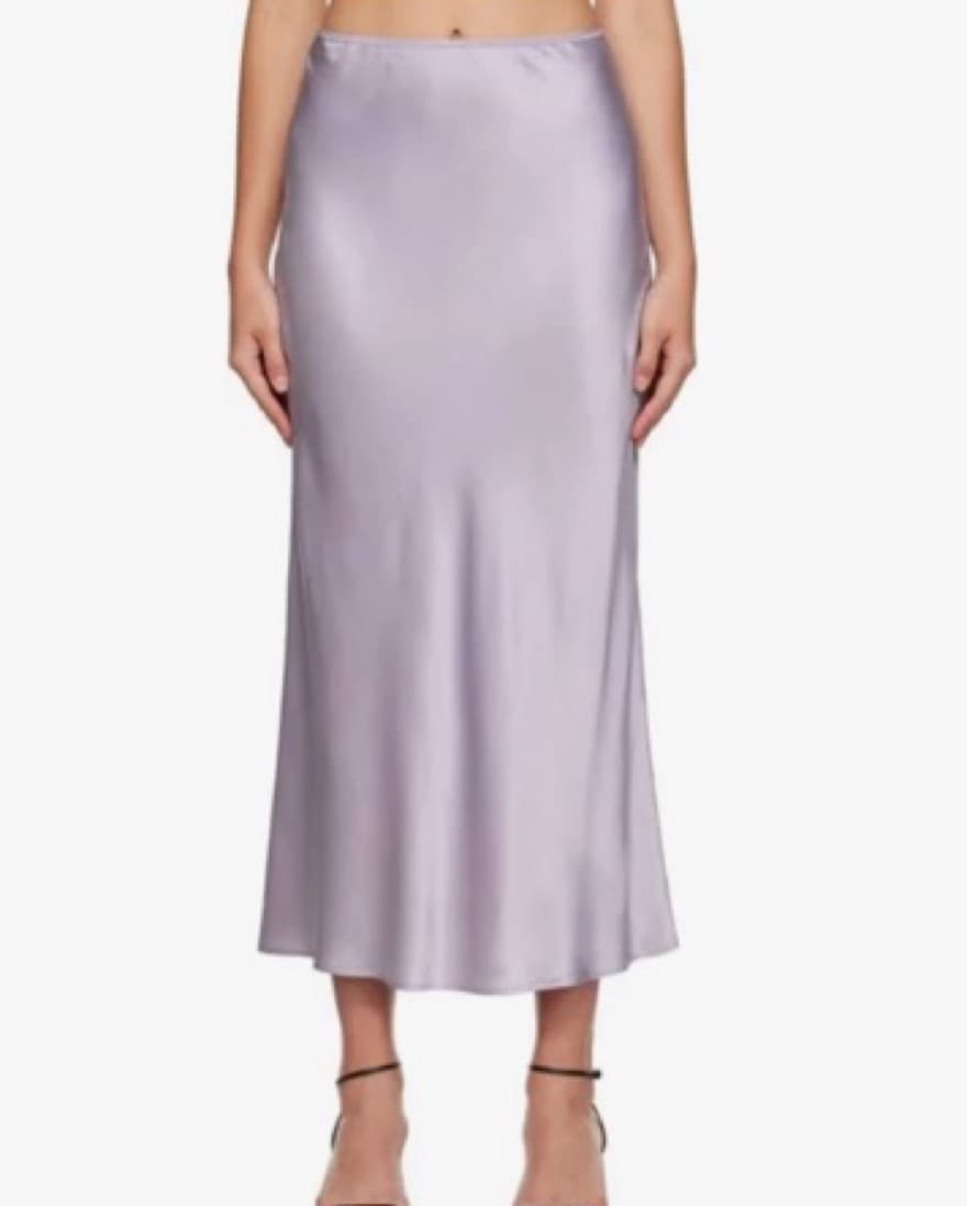 🪻Reformation Layla Silk Skirt, 0  - Image 1