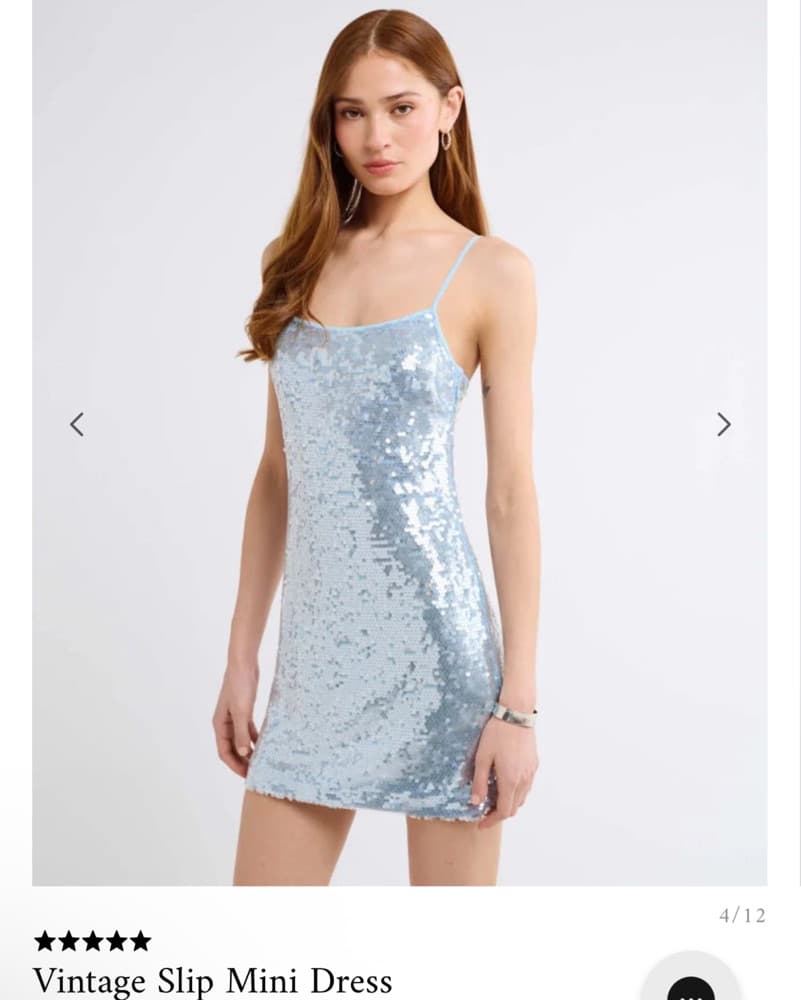 Rumored Blue sequin Mini Dress - Image 1