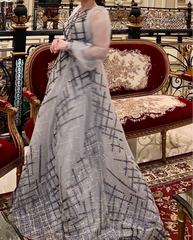 Elegant Sequined Ballgown - Image 3