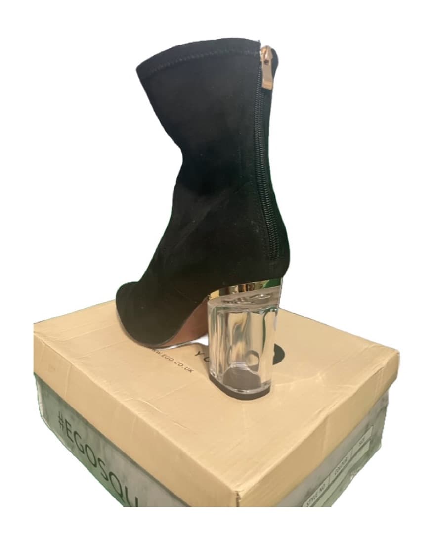 Ego Ankle Boots W/ Clear Heel - Image 3