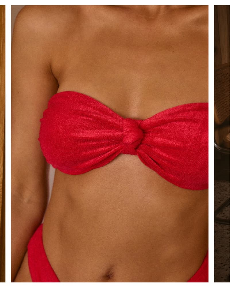 Tan Lines Red Bikini Set - Image 3