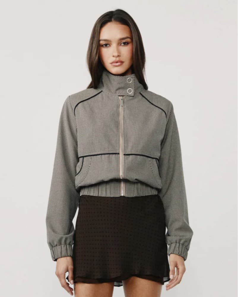 With Jean High Neck Jacket - Image 2