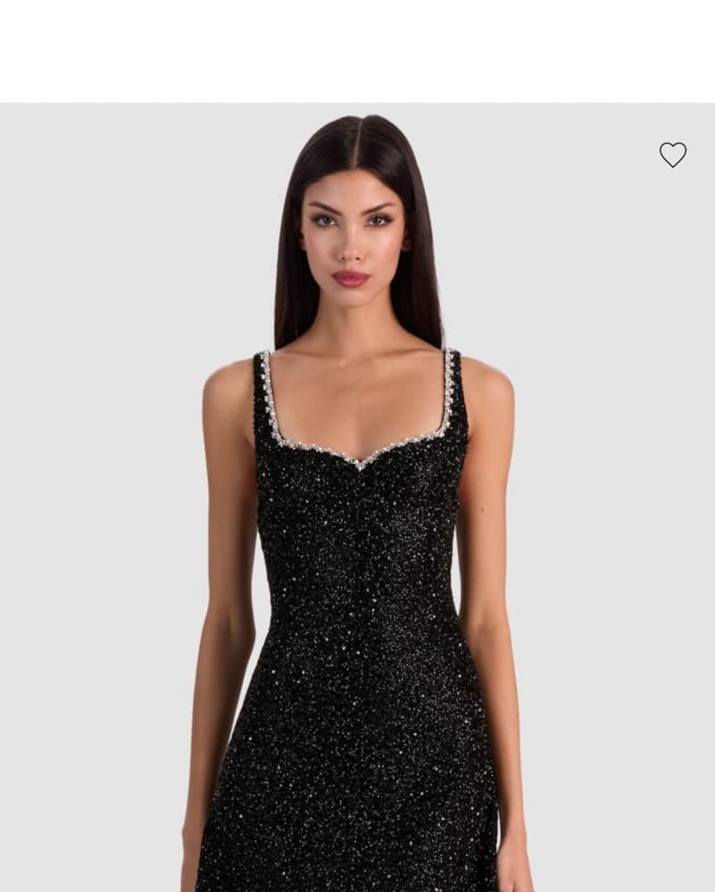 Black Embellished Alice & Olivis Dress  - Image 3