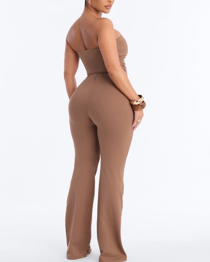 Just Vibes Brown Pant Set  - Image 3