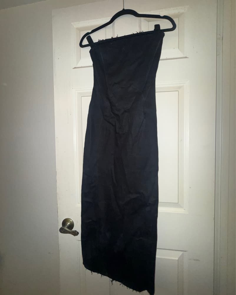 Kwame Adusei Strapless Boned Raw Dress - Image 3