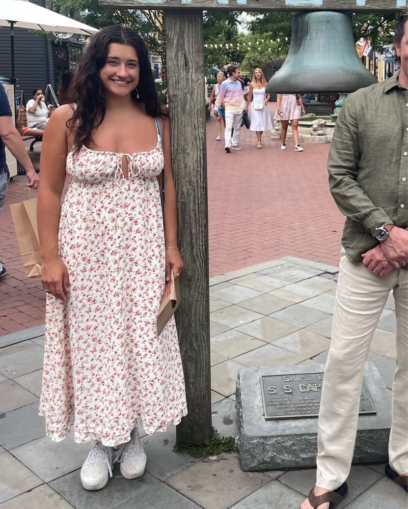 Maxi Dress With Pink Florals - Image 3