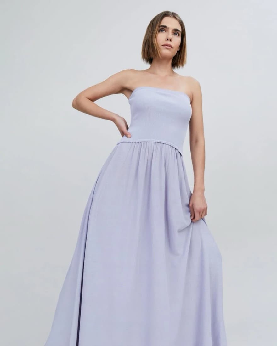 Solid & Striped Strapless Soglio Dress  - Image 4